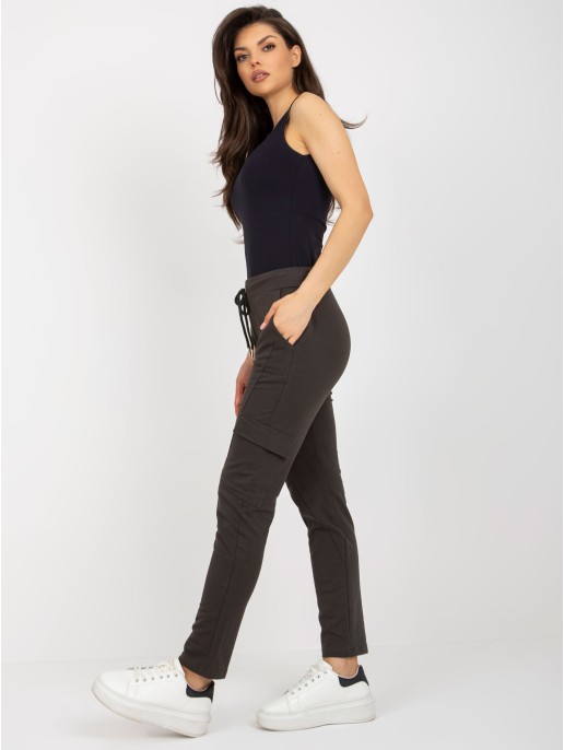 Spodnie dresowe-RV-DR-8695.80-ciemny khaki Spodnie dresowe-RV-DR-8695.80-ciemny khaki