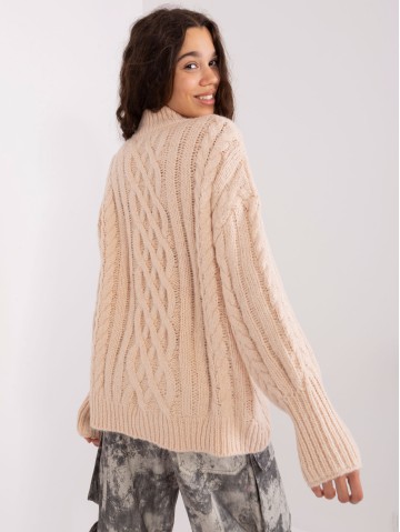 Sweter-AT-SW-2363-2.30-jasny beżowy 2