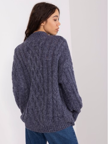 Sweter-AT-SW-2363-2.11P-granatowy 2