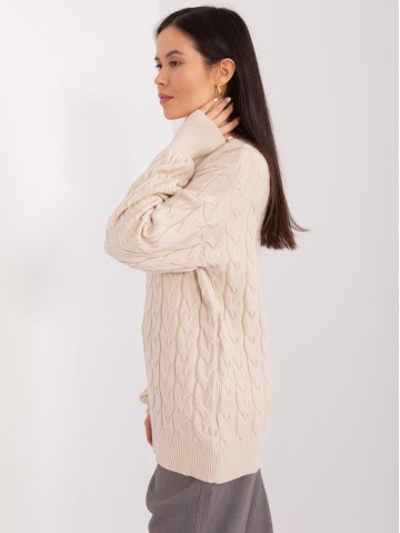 Sweter-AT-SW-2348.07-jasny beżowy 2