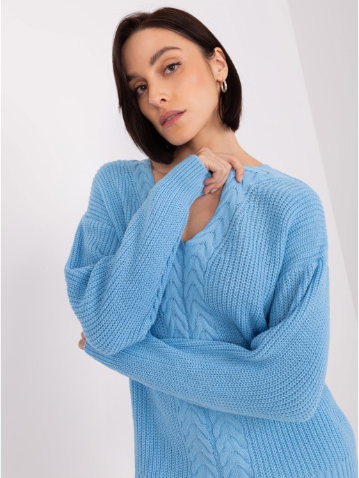 Sweter-BA-SW-8028.32-jasny niebieski Sweter-BA-SW-8028.32-jasny niebieski