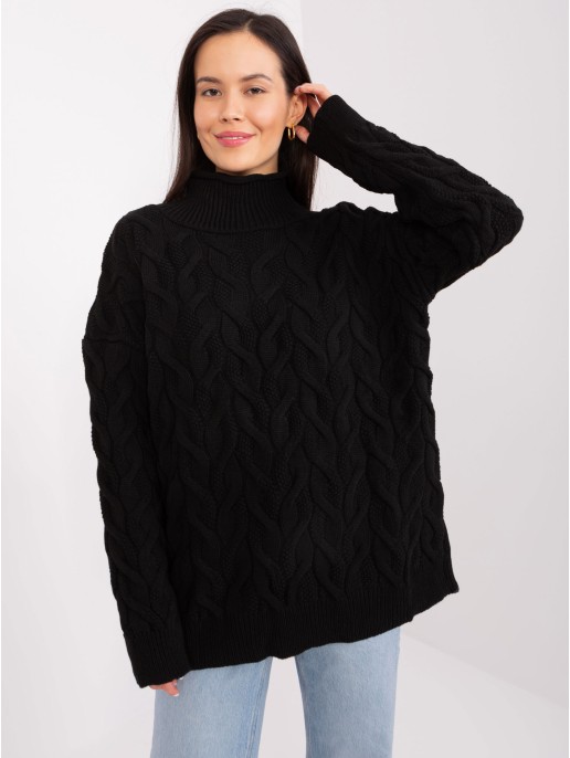 Sweter-BA-SW-8038.30-czarny Sweter-BA-SW-8038.30-czarny