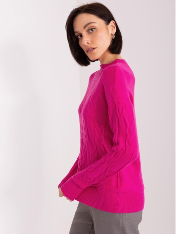 Sweter-AT-SW-2340.10-fuksjowy 2