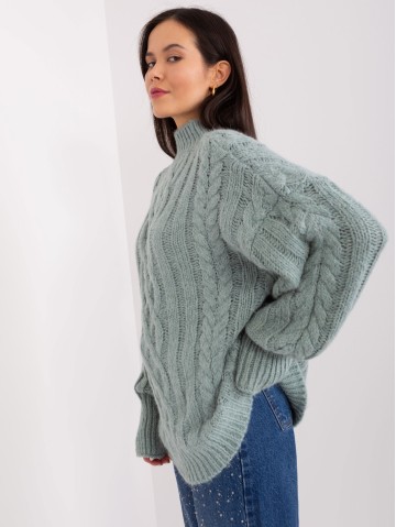 Sweter-AT-SW-2363-2.04P-mietowy 2