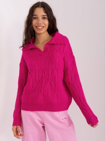 Sweter-AT-SW-2349-2.96-fuksjowy 2