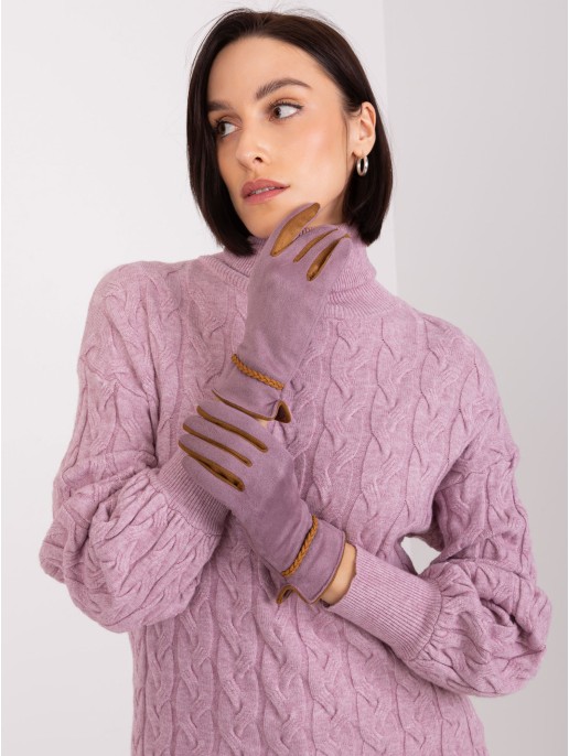 Rękawiczki-AT-RK-238601.31P-ciemny fioletowy