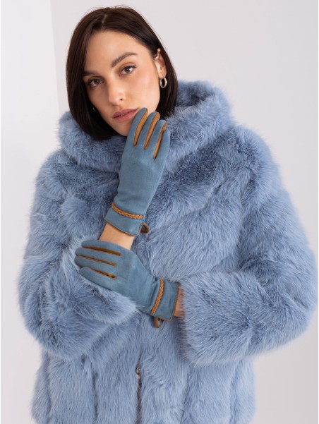 Rękawiczki-AT-RK-238601.25P-szaro-niebieski