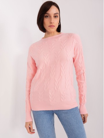 Sweter-AT-SW-2340.22-jasny różowy 2