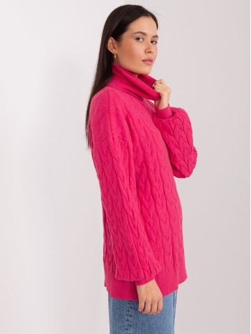Sweter-AT-SW-2348.93-fuksjowy 2