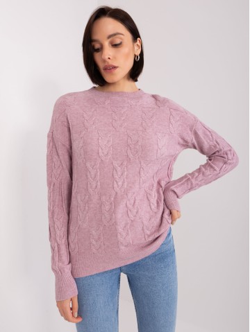 Sweter-AT-SW-2340.80-jasny fioletowy 2