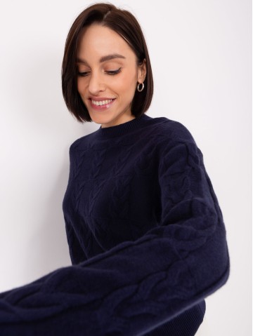 Sweter-AT-SW-2340.80-granatowy 2