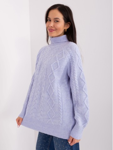 Sweter-AT-SW-2355-2.12P-jasny fioletowy 2