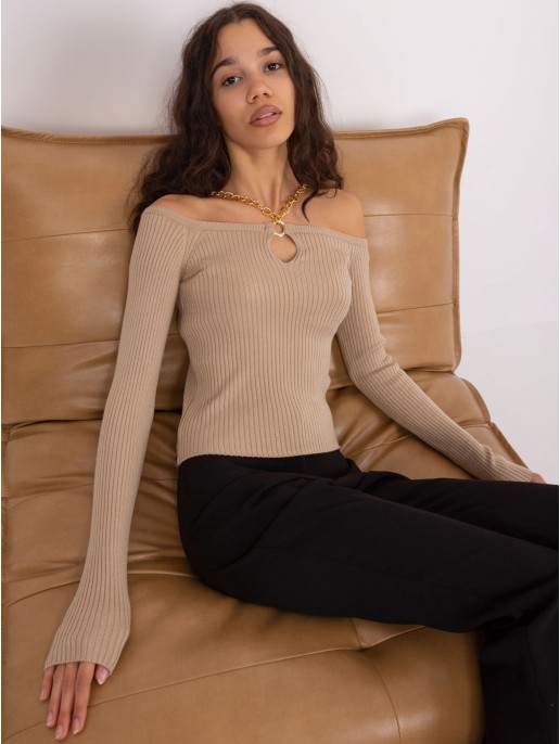 Sweter-EM-SW-070921.49-ciemny bezowy