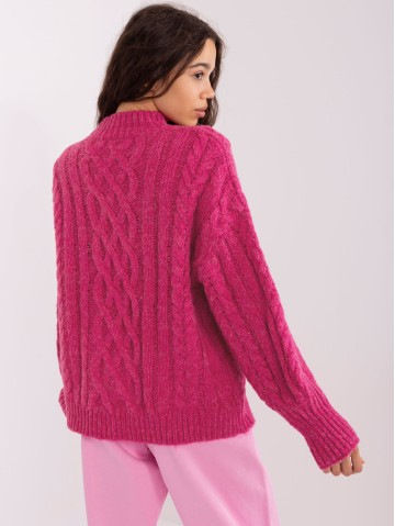Sweter-AT-SW-2363-2.04P-fuksjowy 2