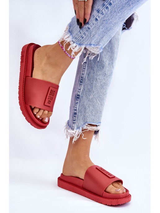 Women's Slippers Big Star LL274430 Red