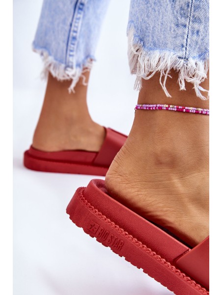 Women's Slippers Big Star LL274430 Red
