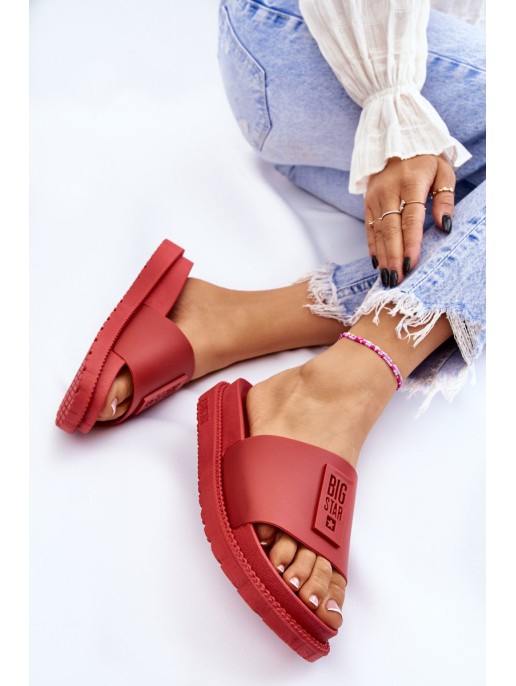 Women's Slippers Big Star LL274430 Red