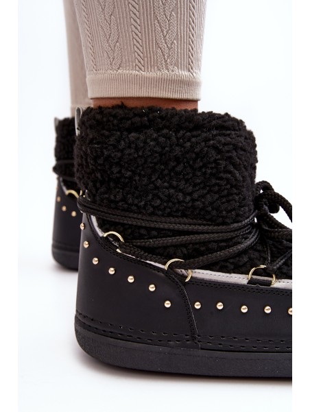 Women's Padded Snow Boots Black Rohes