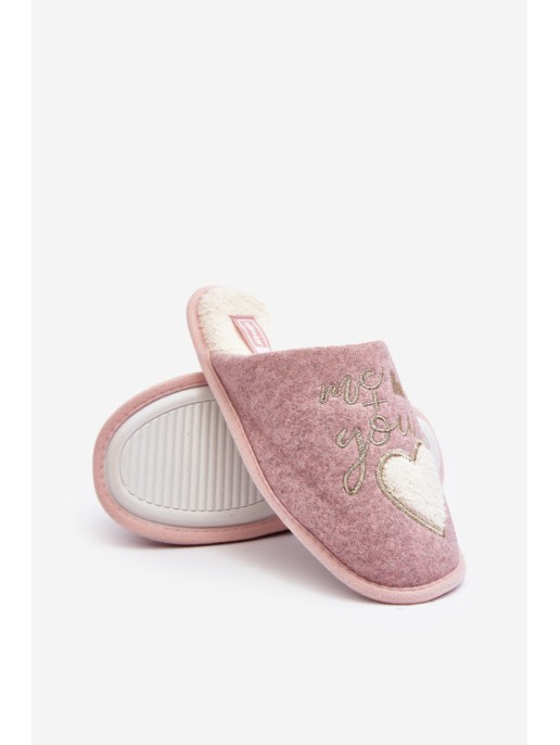 Women's Classic Slip-on Fleece Lined Slippers Pink Mabira