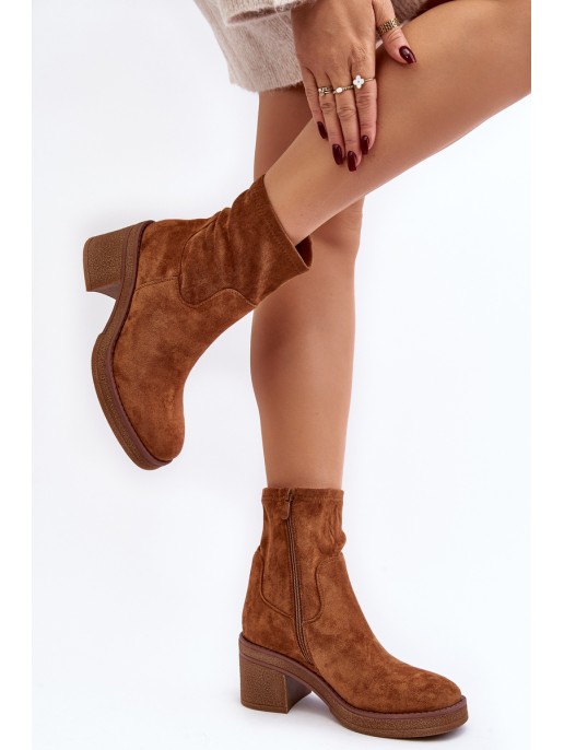 Women's ankle boots with a heel Camel Argastis