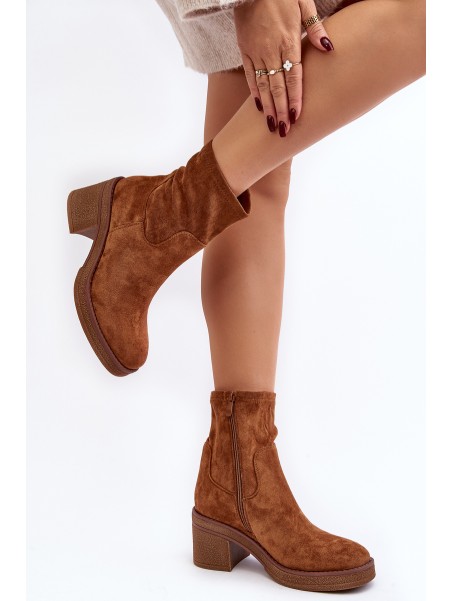 Women's ankle boots with a heel Camel Argastis