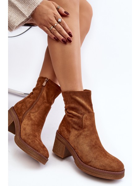 Women's ankle boots with a heel Camel Argastis