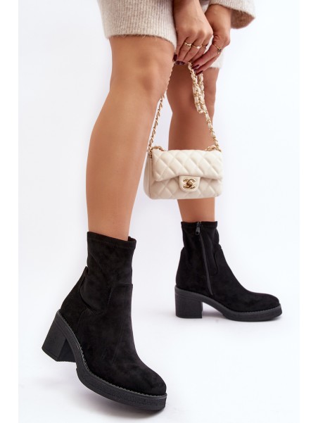 Women's ankle boots with a heel Camel Argastis