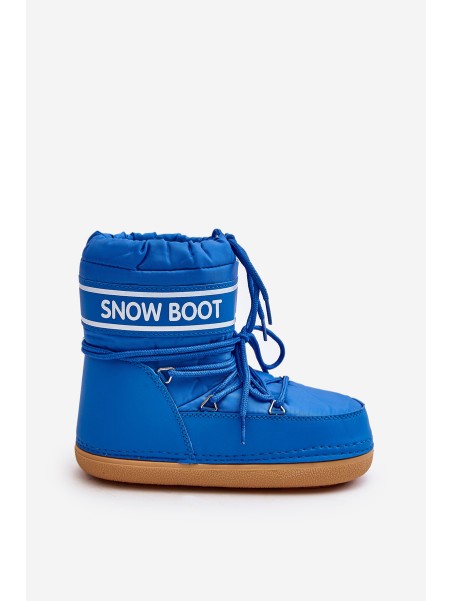 Women's tied snow boots blue Soia