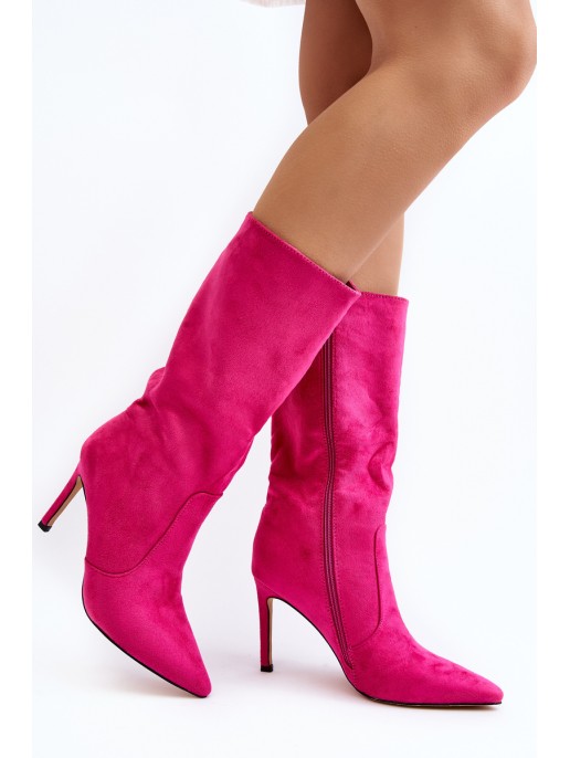 Moteriški batai su „Stiletto Fuchsia Odetteia“. Moteriški batai su „Stiletto Fuchsia Odetteia“.