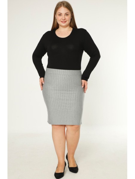 Pelēki svītraini svārki