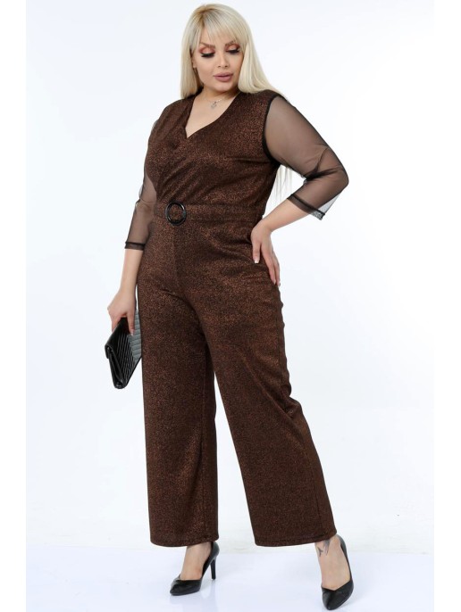 Elegants brūns kombinezons sievietēm Elegants brūns kombinezons sievietēm