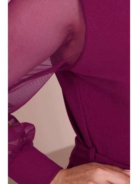 Rozā elegants kombinezons ar lencīti