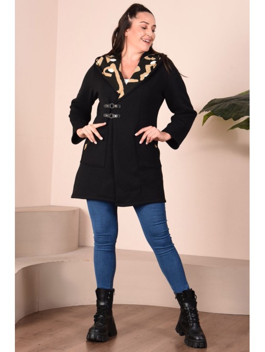 Kapuutsiga ja taskutega jope