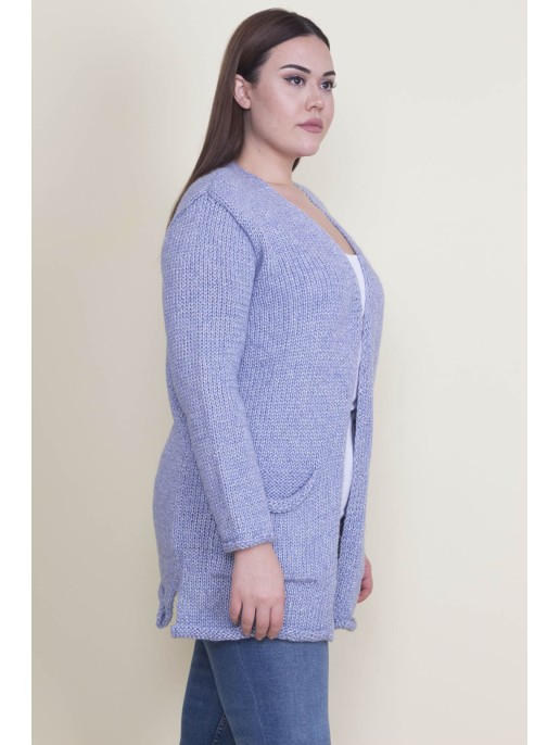 Kaunis lilla taskutega kampsun Kaunis lilla taskutega kampsun