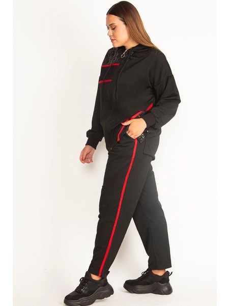 Черный костюм для отдыха для женщин