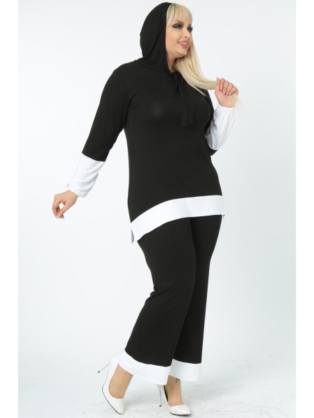 Must viskoosist vaba aja ülikond