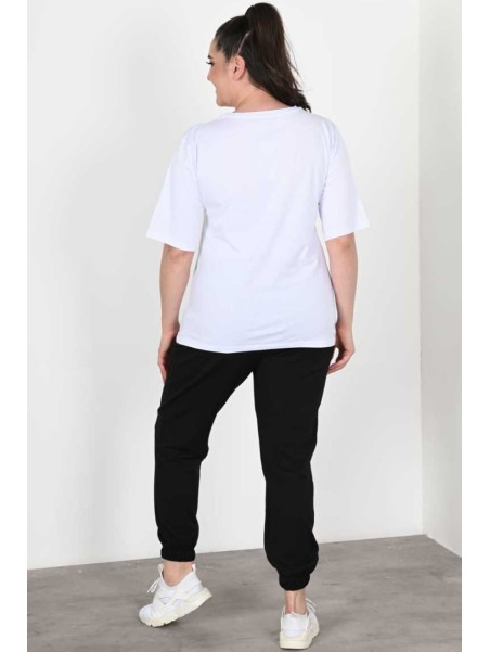 Divdaļīgs uzvalks ar īsām piedurknēm