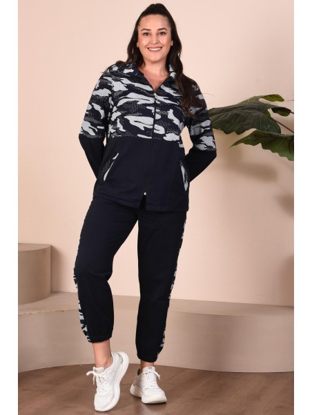 Sieviešu treniņtērps ar rāvējslēdzēju