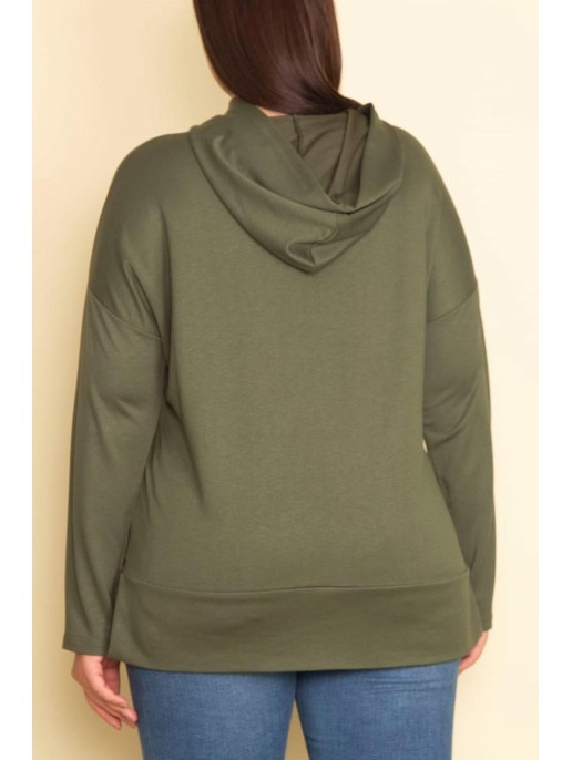 Kapuutsiga ja aplikatsiooniga džemper Kapuutsiga ja aplikatsiooniga džemper