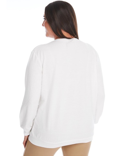 Белый женский пиджак с узором