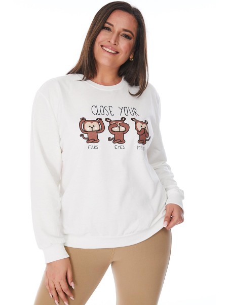 Белый женский пиджак с узором