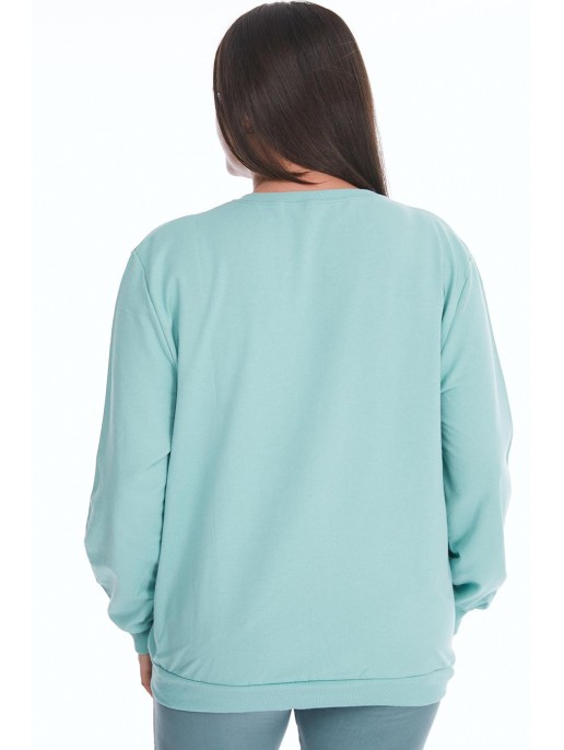 Блейзер мятного цвета с аппликацией Блейзер мятного цвета с аппликацией