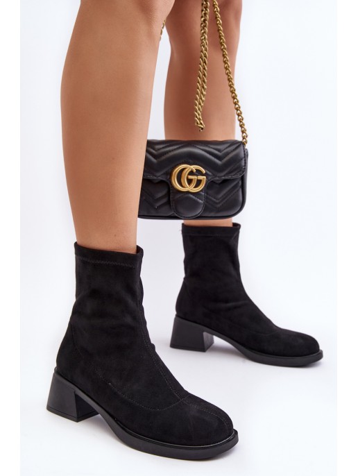 Women's low heeled ankle boots brown Aphroteia Women's low heeled ankle boots brown Aphroteia