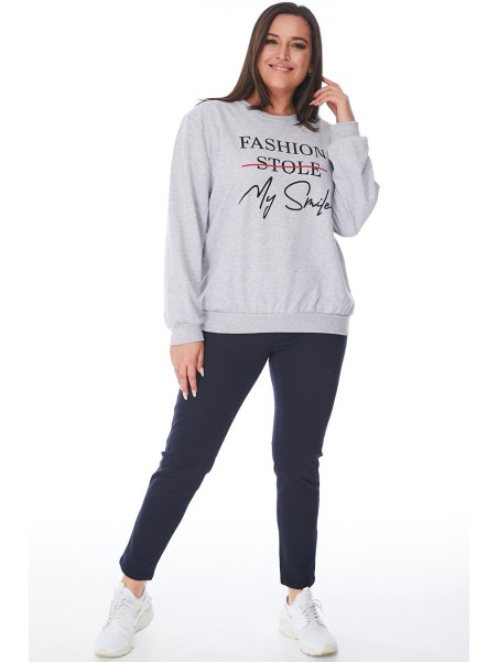 Простой серый джемпер для женщин