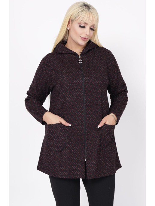 Толстовка на молнии с узором Толстовка на молнии с узором