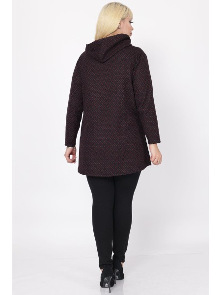 Толстовка на молнии с узором