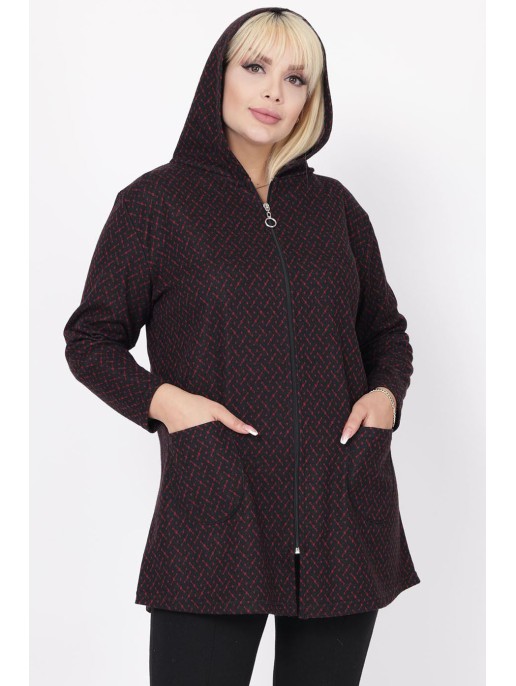 Толстовка на молнии с узором Толстовка на молнии с узором