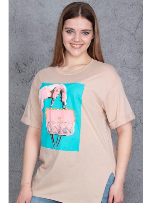 Moterų marškinėliai su aplikacija Moterų marškinėliai su aplikacija