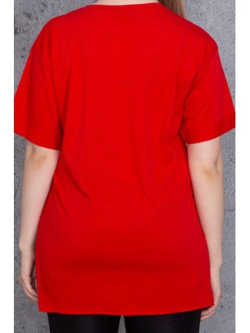 Raudoni marškinėliai su aplikacija 2