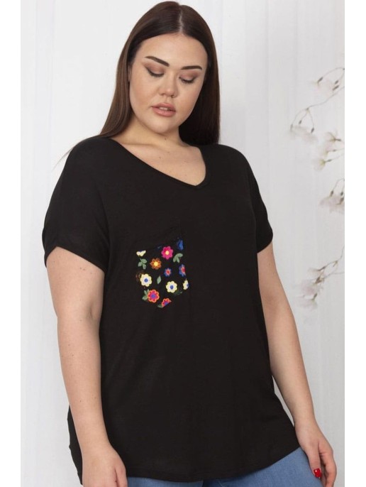 Must viskoosist särk naistele Must viskoosist särk naistele